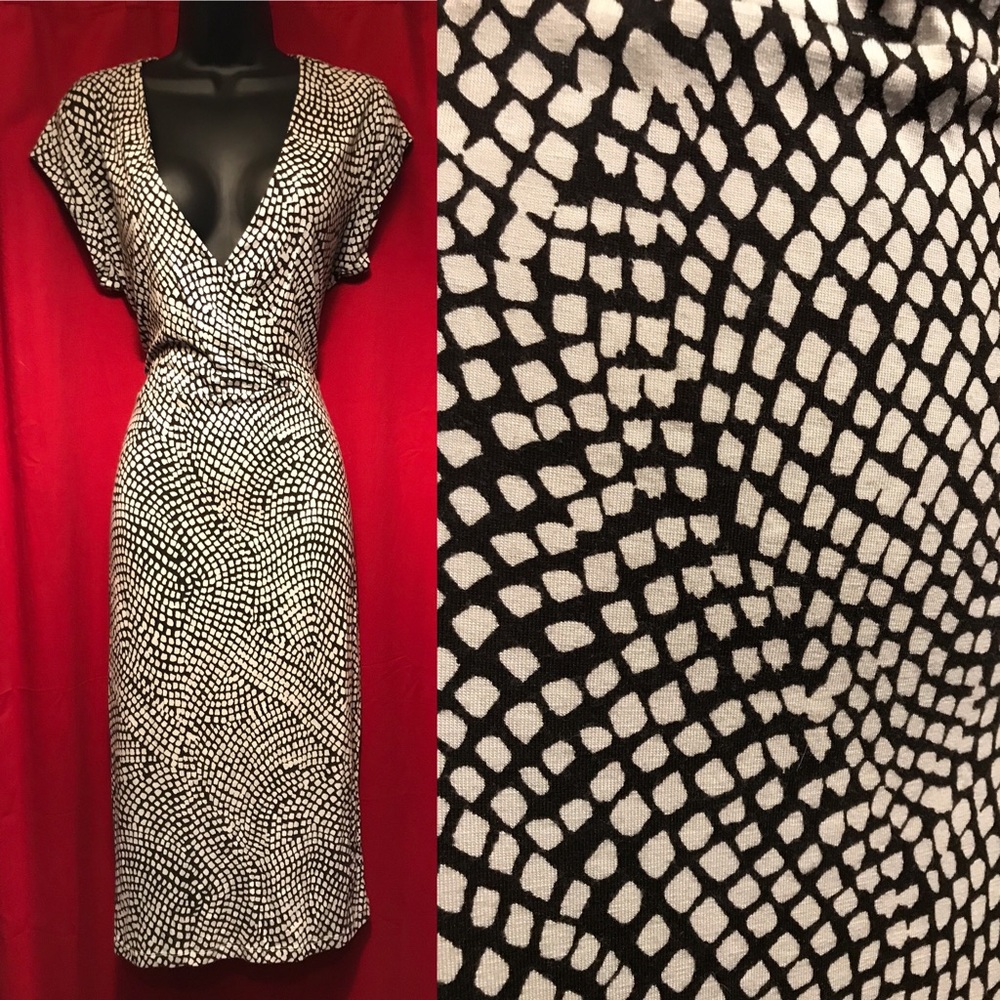 Stretchy B/W Dress